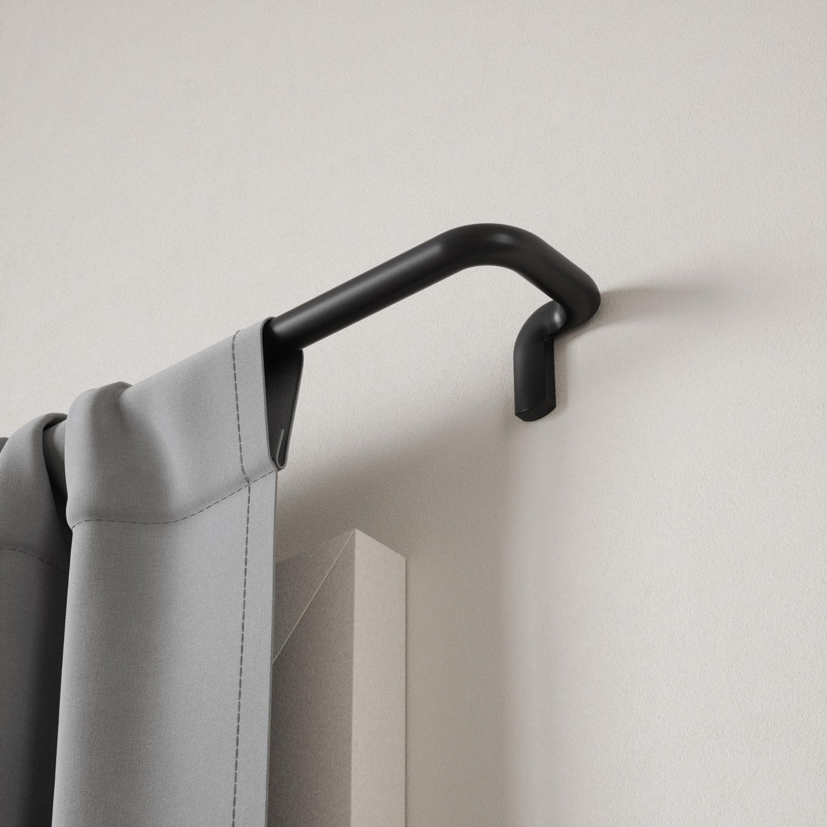 Umbra Twilight Curtain Rod Set, Wrap Around, 30 to 84 Inches, Black