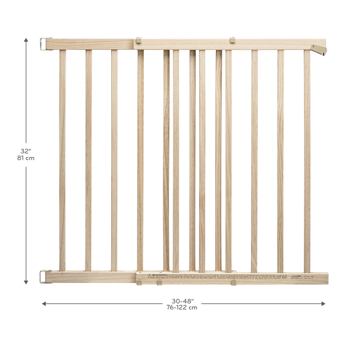 Evenflo Top of Stairs Extra Tall Gate, Hardware Mounted