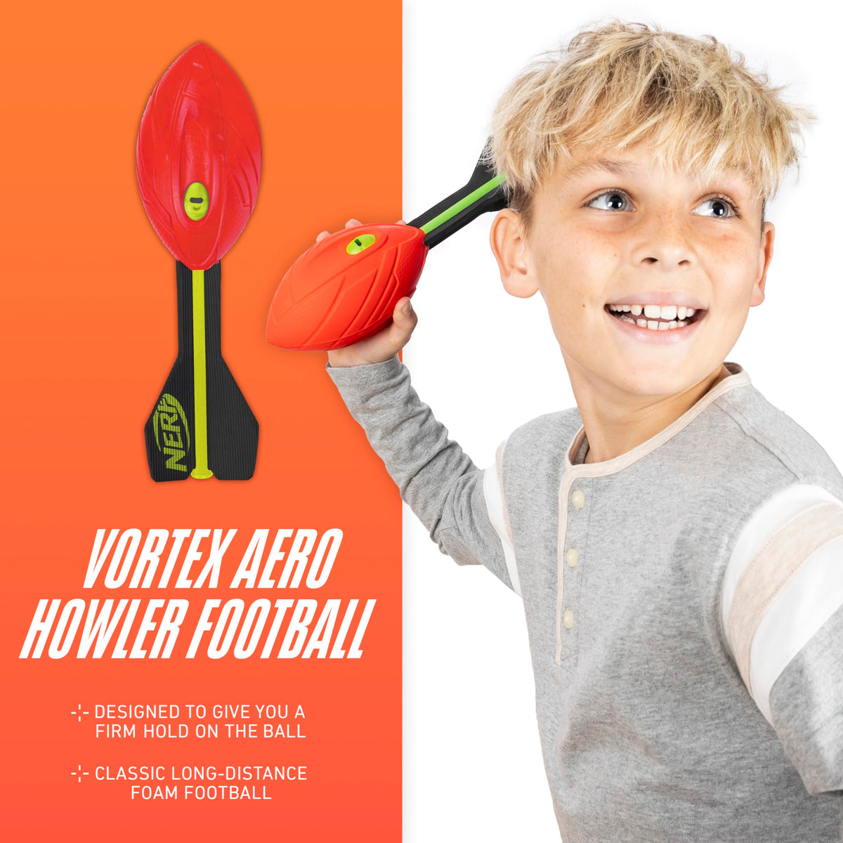 Nerf Vortex Aero Howler Foam Football