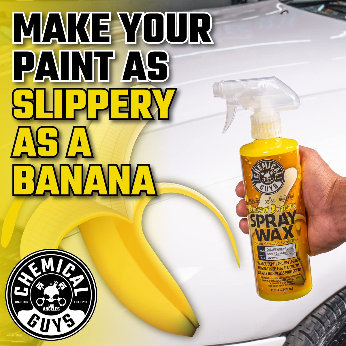 Chemical Guys Blazin' Banana Spray Wax, 473 ml