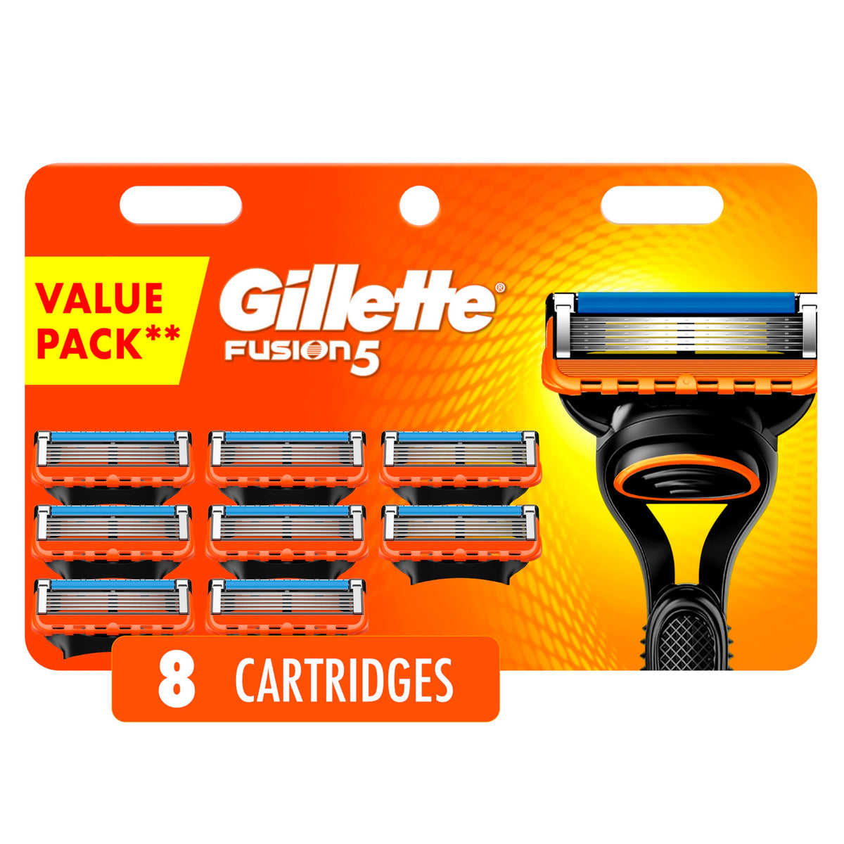 Gillette Fusion5 Men's Razor Blade Refills, 8 Count
