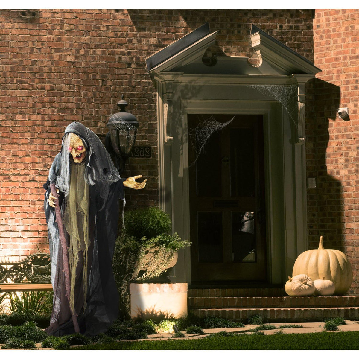 Haunted Hill Farm Life-Size Poseable Talking Witch, Animatronic
