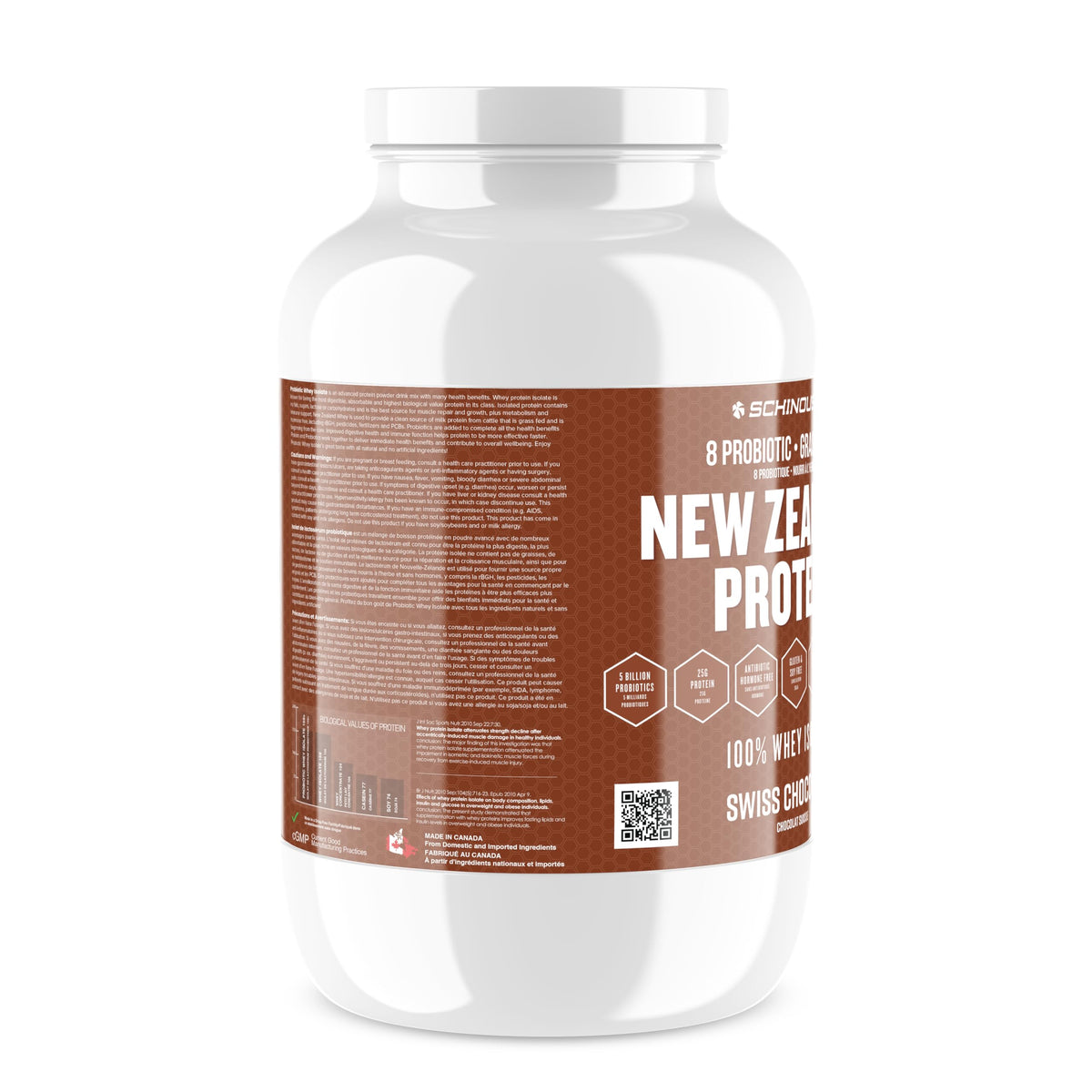 Schinoussa New Zealand Whey Protein Isolate, Swiss Chocolate, 910 g