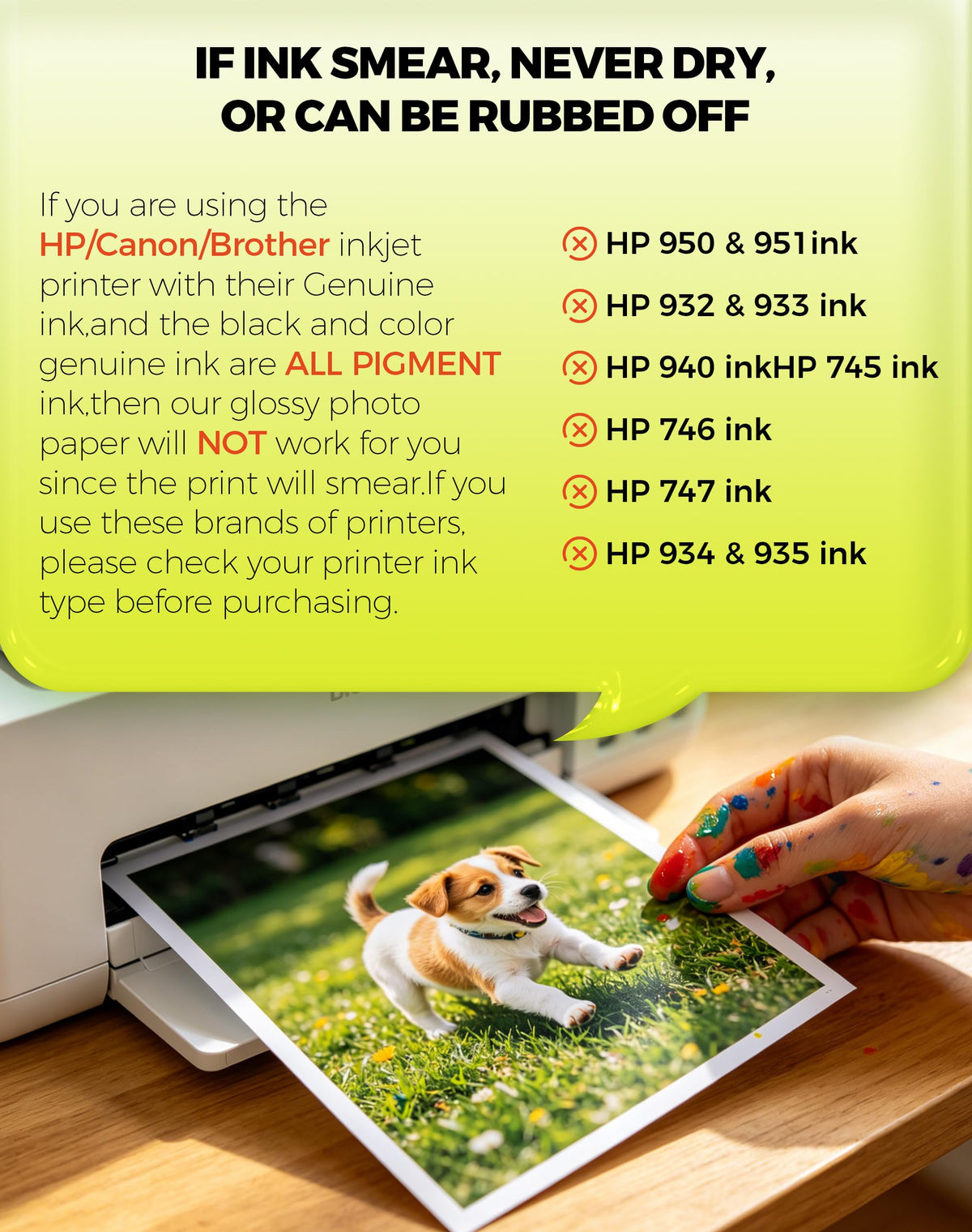 Uinkit Glossy Inkjet Photo Paper, 8.5" x 11", 100 Sheets