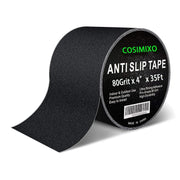 Cosimixo Heavy-Duty Anti-Slip Stair Tape, 4" x 35 ft, Black