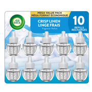 Air Wick Plug In Scented Oil Refills, Crisp Linen, 10 Count