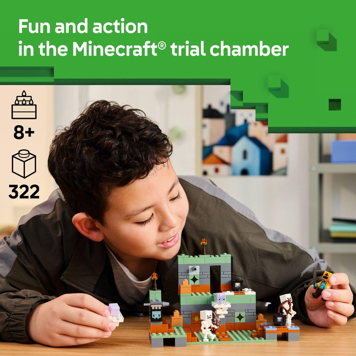 LEGO Minecraft The Trial Chamber Set 21271, Ages 8+