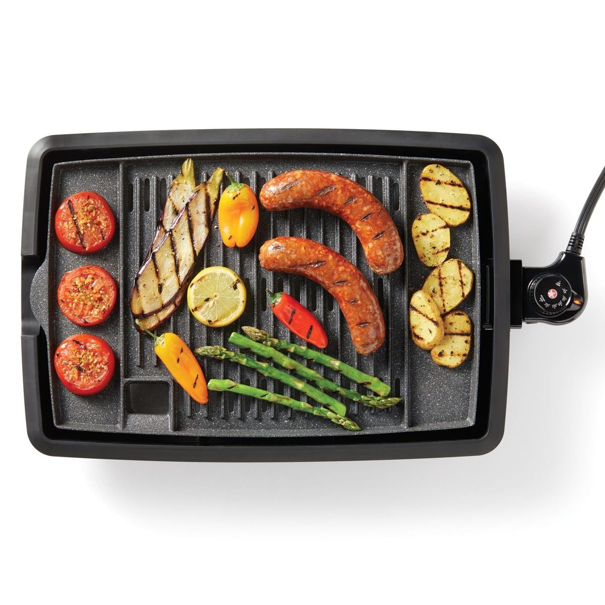 Starfrit The Rock Indoor Smokeless Electric BBQ Grill, 10 x 16 inch
