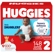 Huggies Little Snugglers Diapers, Size 2 (12-18 lbs), 148 Count