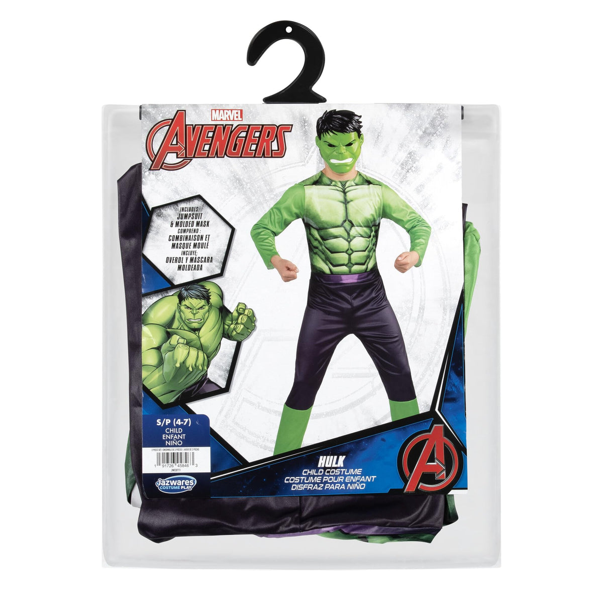 Marvel Hulk Official Youth Halloween Costume