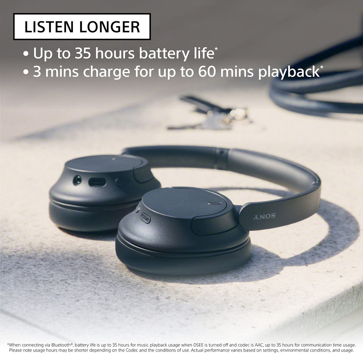 Sony WH-CH720N Noise Cancelling Wireless Headphones, Black