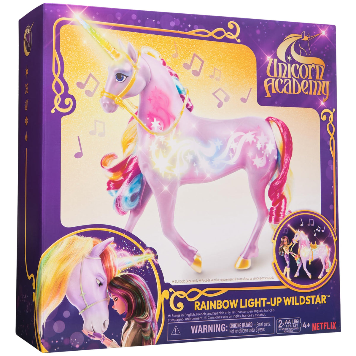 Unicorn Academy Interactive Rainbow Light-Up Wildstar, Ages 4+