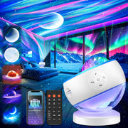 Northern Lights Galaxy Projector with Bluetooth Speaker and Remote