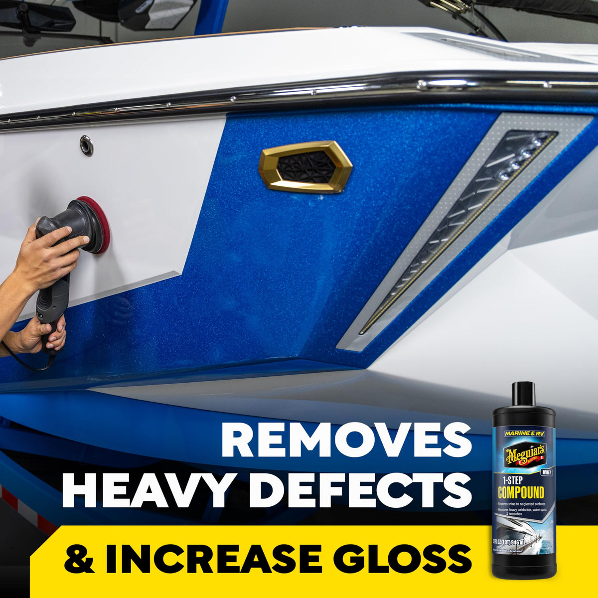 Meguiar's Marine/RV One Step Boat Compound, 32 oz