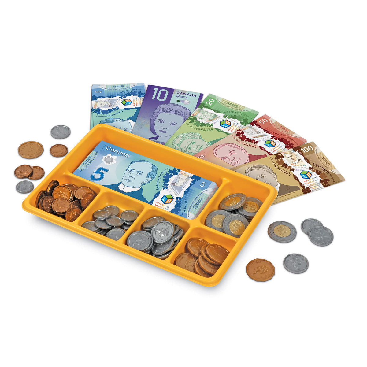 Learning Resources Canadian Currency-X-Change Play Money, 211 Pieces