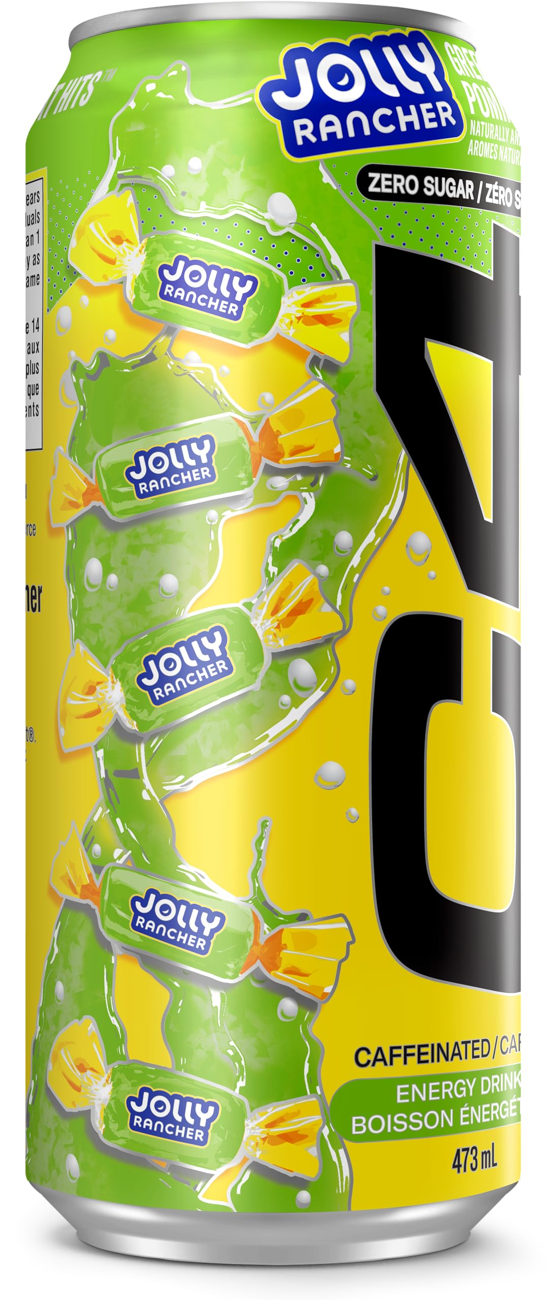 C4 Performance Energy Drink, Jolly Rancher Green Apple, 12 x 473 ml
