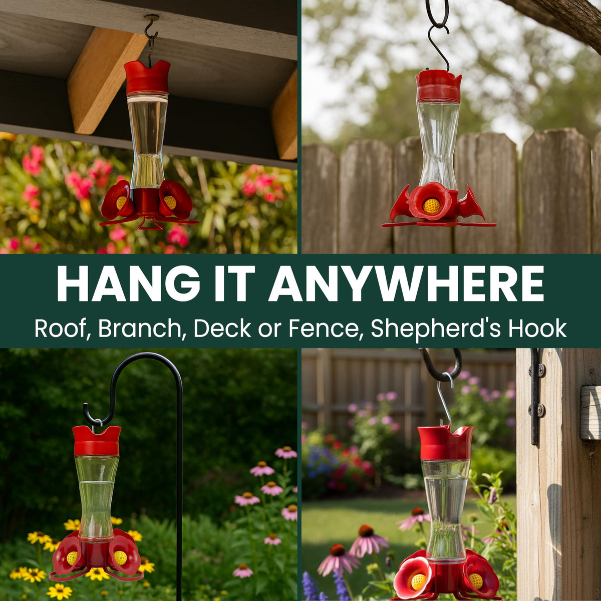 Perky-Pet 203CPBN Pinch Waist Glass Hummingbird Feeder