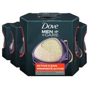 Dove Men+Care Active Clean Dual Sided Shower Tool, Pack of 4