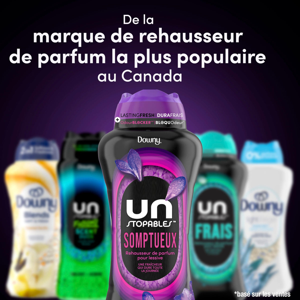 Downy Unstopables In-Wash Scent Booster Beads, Lush, 853 g