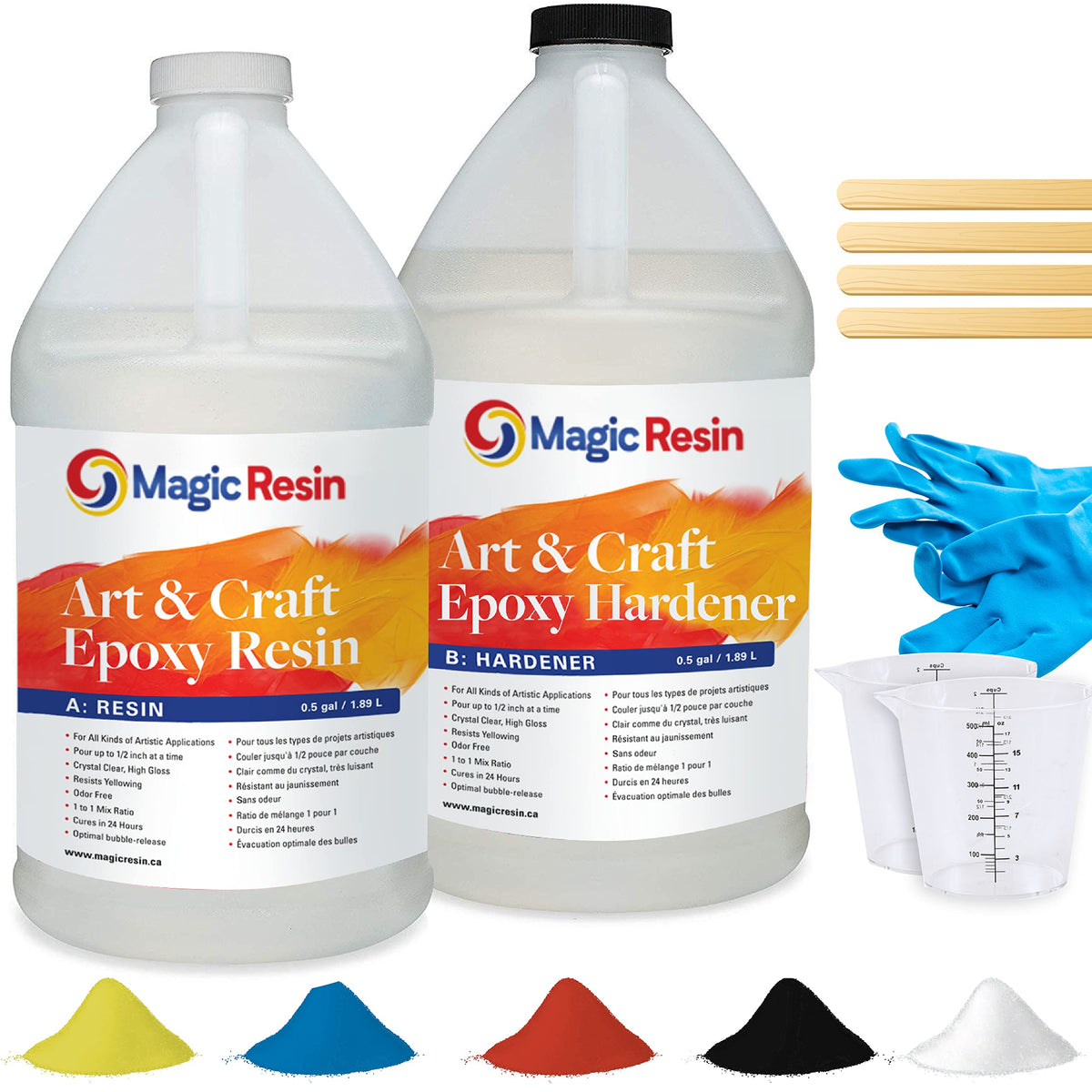 Magic Resin Epoxy Resin Kit, 1 Gallon (3.78 L)