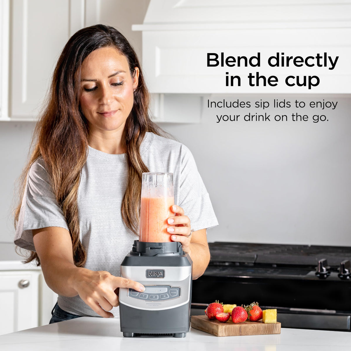 Ninja BL660C Professional 1100W Countertop Blender, Silver/Grey