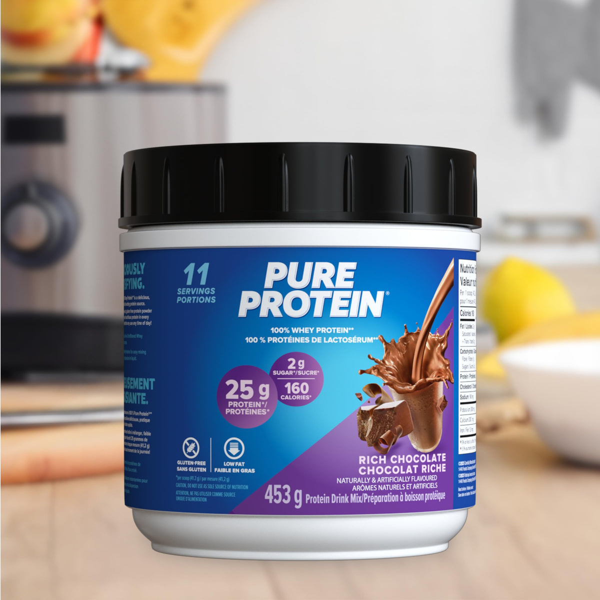 Pure Protein Whey Powder, Chocolate, 453 g