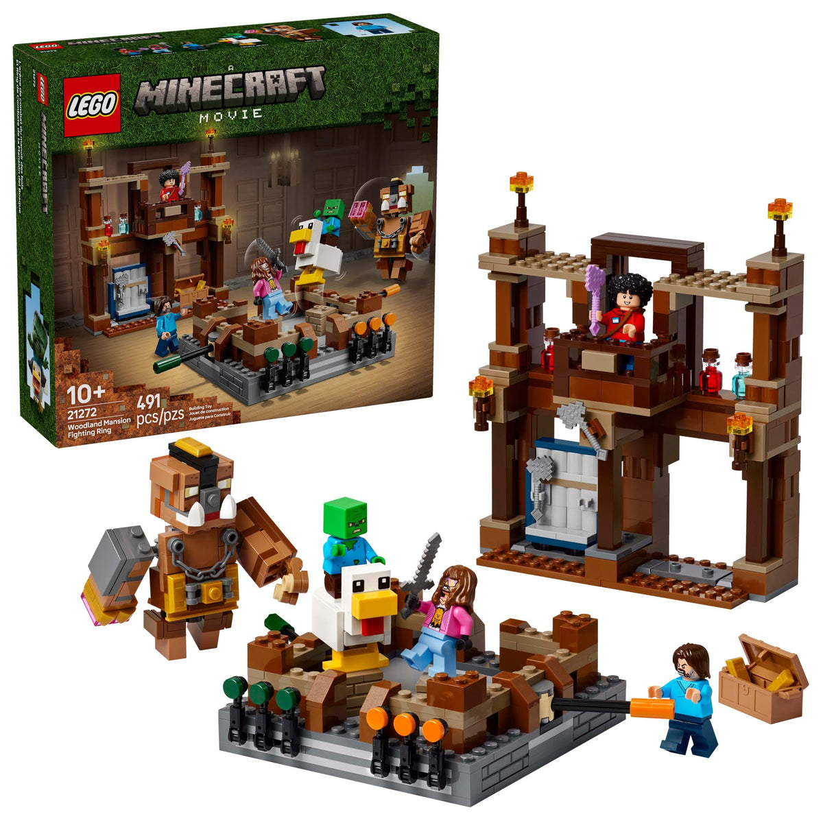 LEGO Minecraft Woodland Mansion Fighting Ring Building Set, 21272