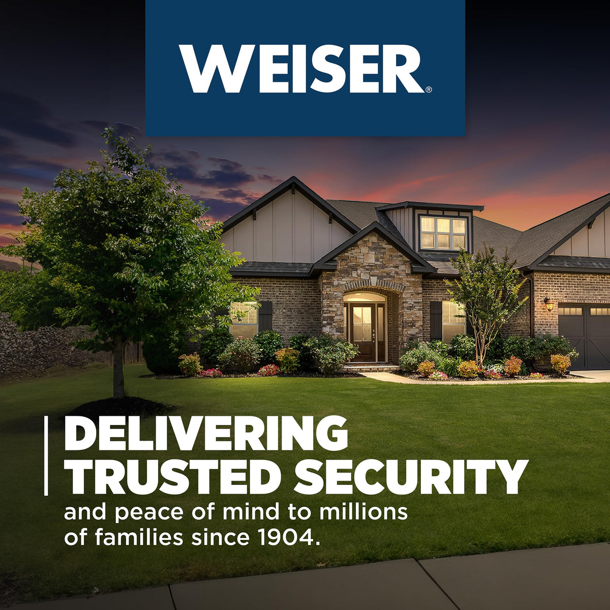 Weiser Cambie Matte Black Interior Passage Door Knob