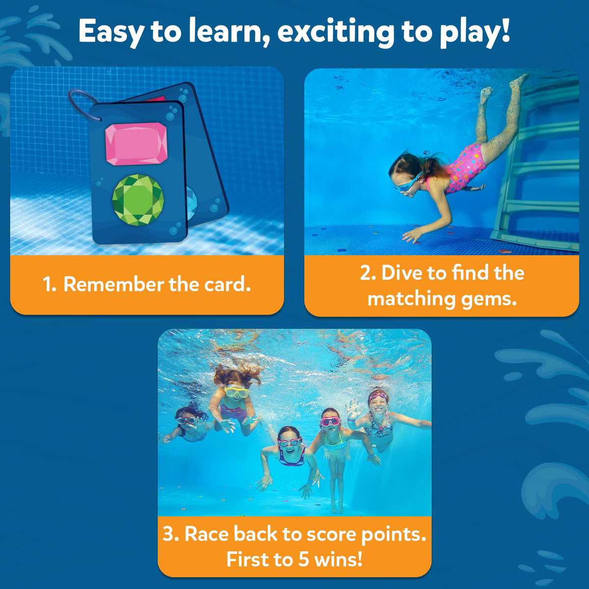 Skillmatics Seek & Splash Pool Dive Game