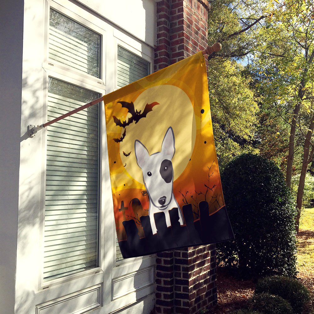 Caroline's Treasures BB1767CHF Halloween Bull Terrier House Flag