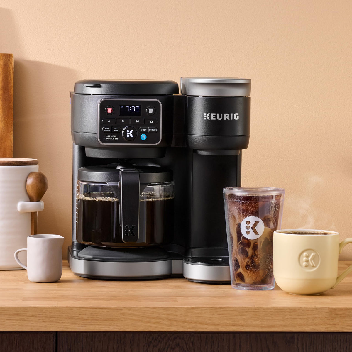 Keurig K-Duo Single Serve K-Cup Pod and Carafe Coffee Maker, Black