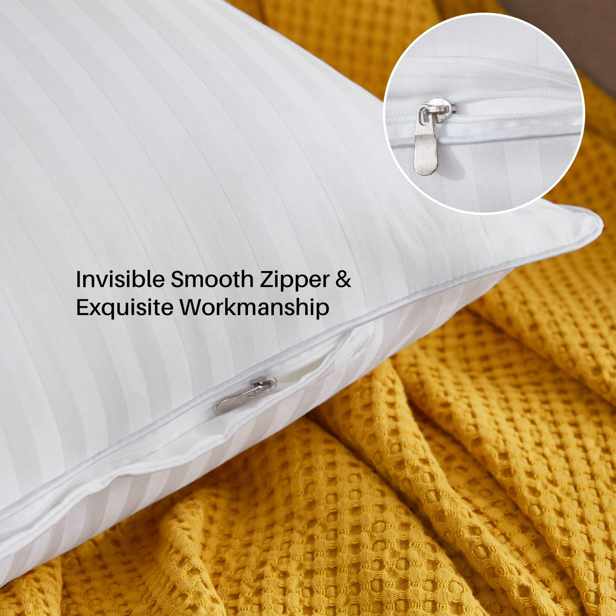 Oubonun Throw Pillow Inserts, 18 x 18, Pack of 2