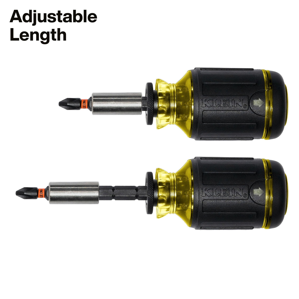 Klein Tools 32308 8-in-1 Impact Rated Stubby Multi-Bit Screwdriver