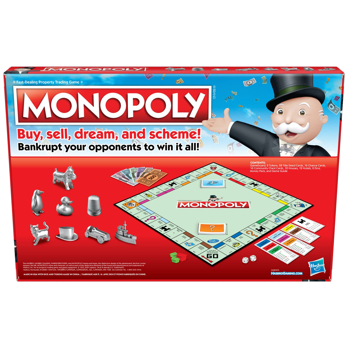 Monopoly Game, Token Vote Edition, 2-6 Players