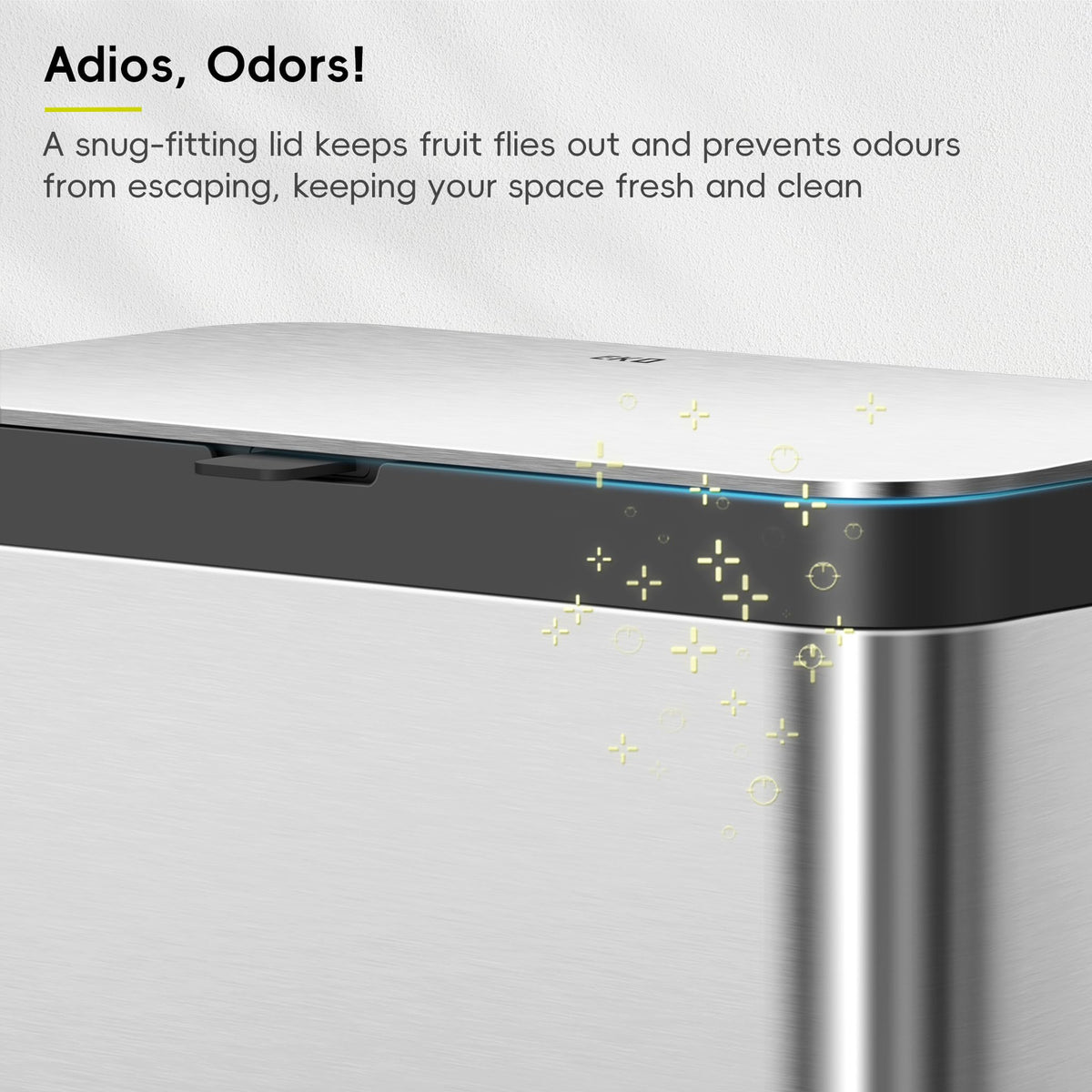 EKO Countertop Compost Bin, Stainless Steel, 7 L (1.85 Gal)
