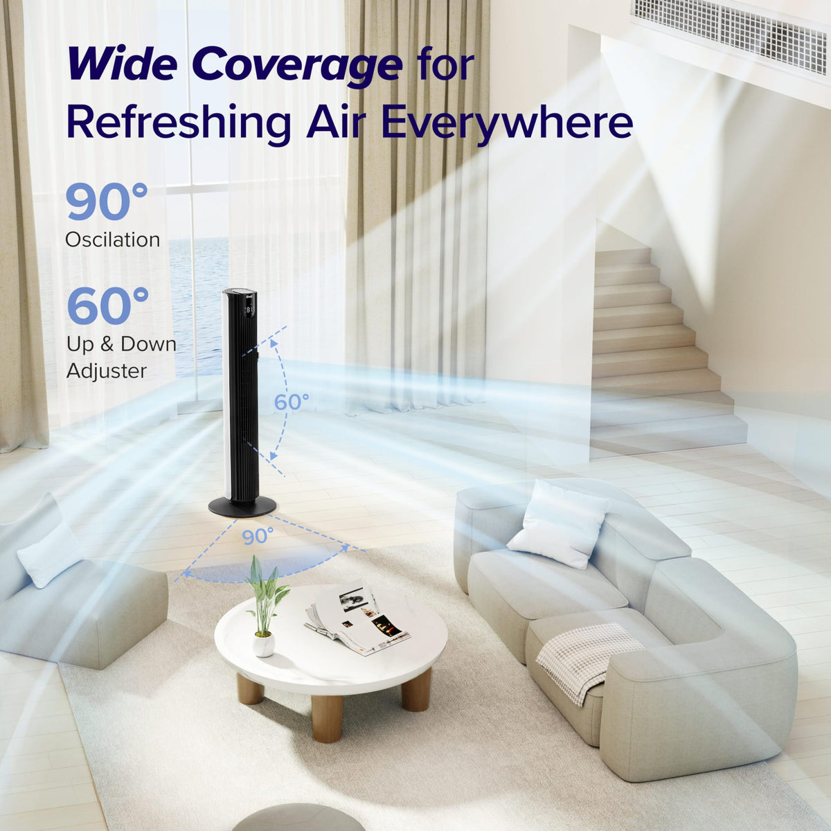 Levoit Smart 42 Inch Tower Fan for Bedroom