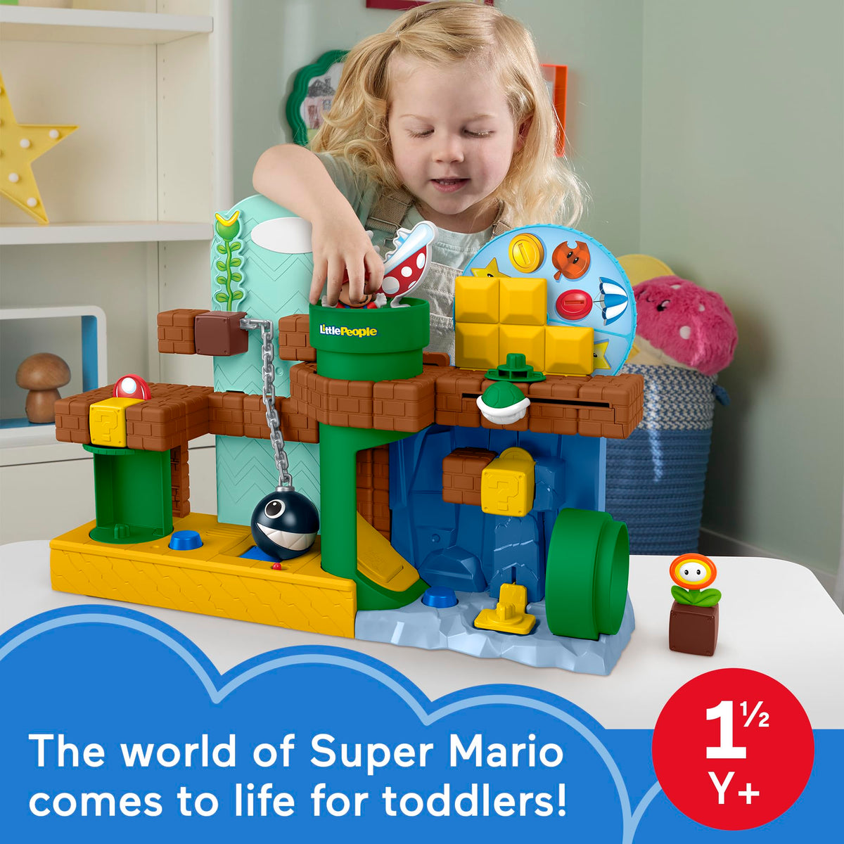 Fisher-Price Little People My Mario Adventure Playset, 18+ Months