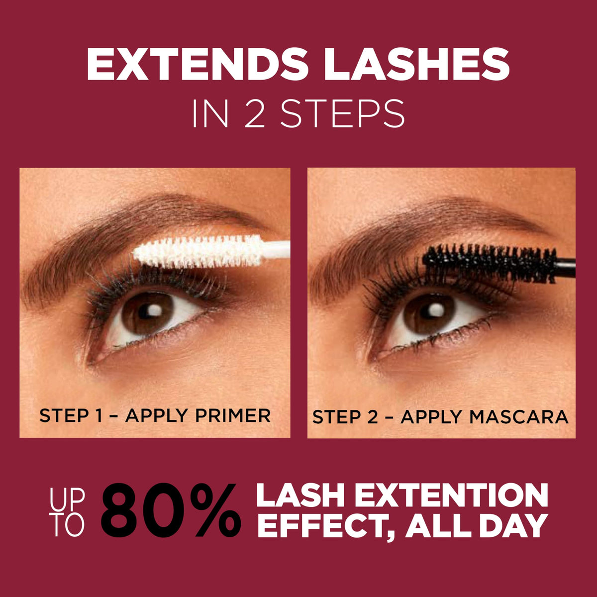 L'Oreal Paris Double Extend Tubing Mascara, Blackest Black, 5ml