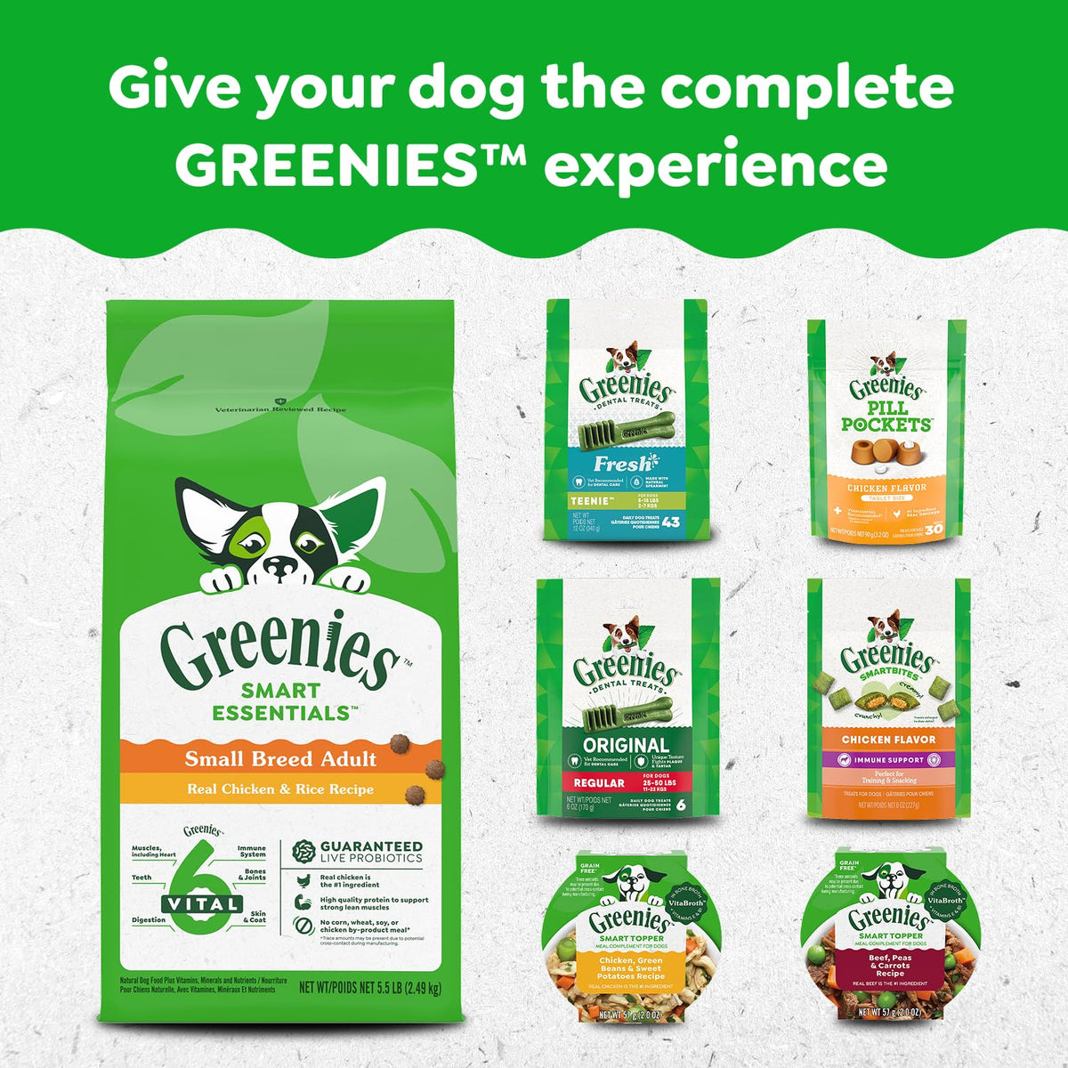 GREENIES Original Petite Dental Dog Treats, 60 Count