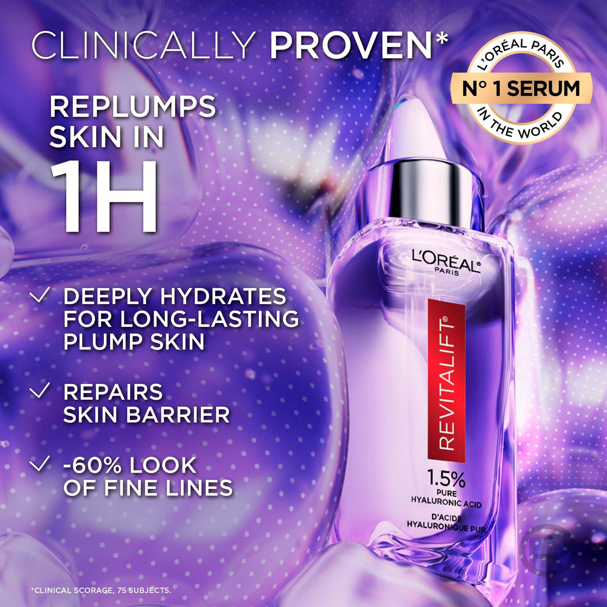 L'Oreal Paris Revitalift 1.5% Pure Hyaluronic Acid Serum, 30ml