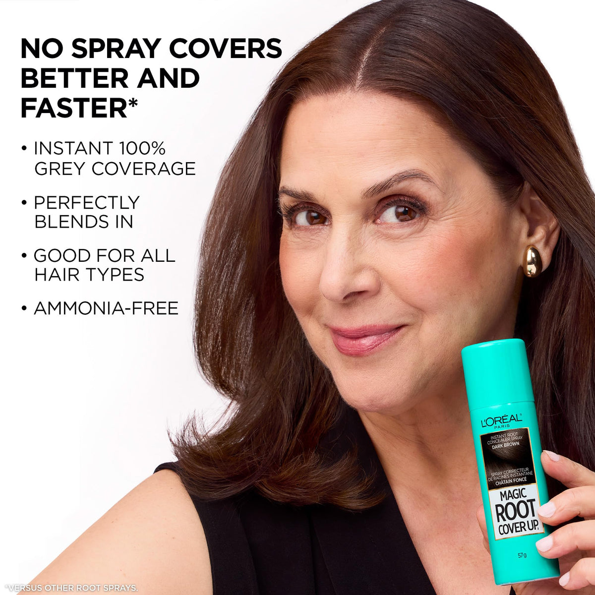 L'Oréal Paris Magic Root Cover Up Spray, Medium Brown, 2-Pack