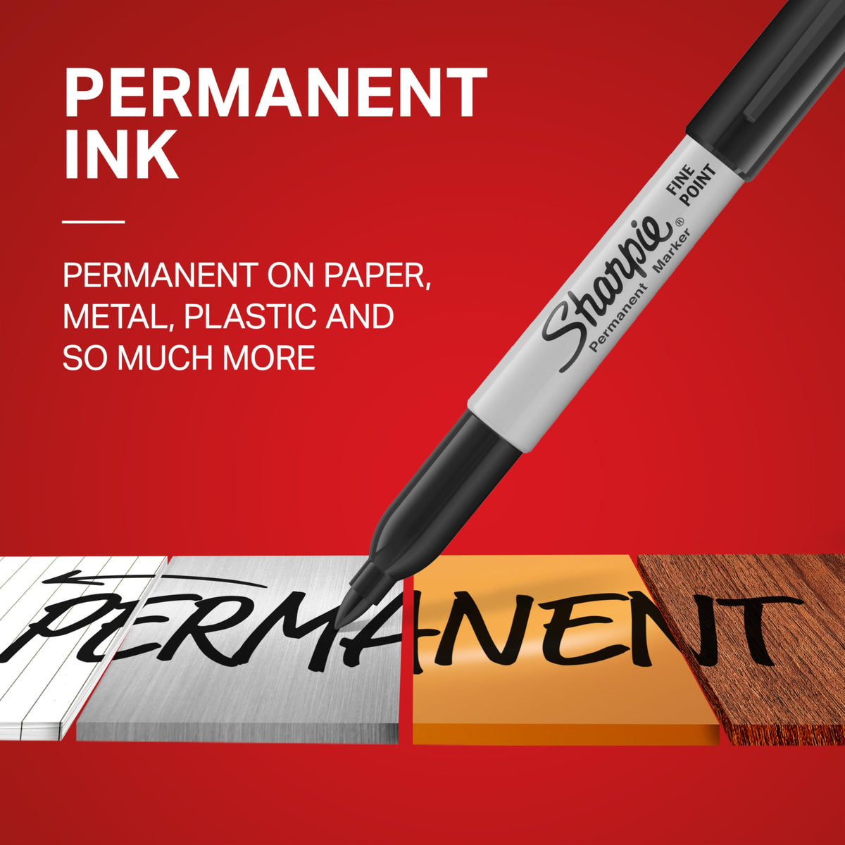 Sharpie Fine Point Permanent Markers, Black, 12 Count