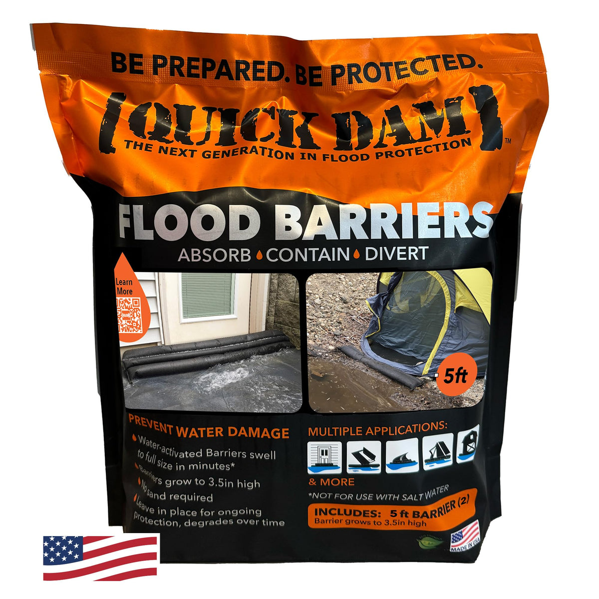 Quick Dam QD65-2 Water Activated Flood Barriers