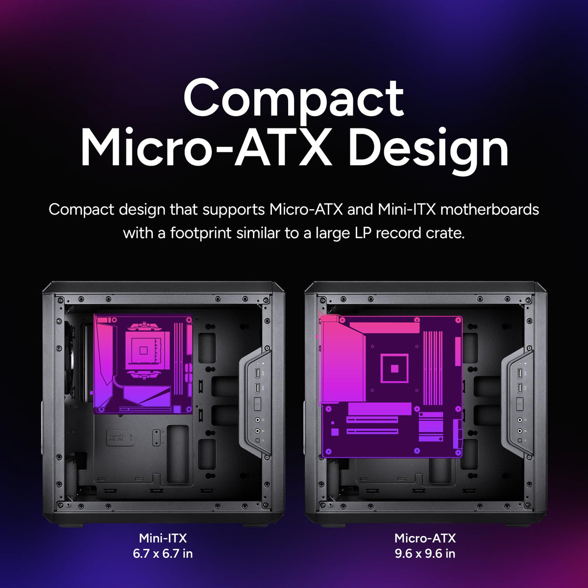 Cooler Master MasterBox Q300L Micro-ATX Tower, MCB-Q300L-KANN-S00