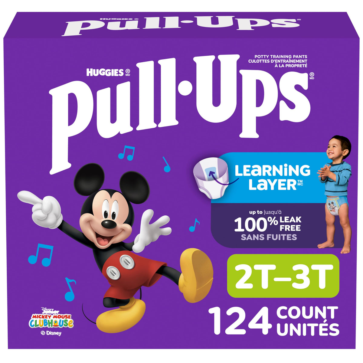 Pull-Ups Boys' Potty Training Pants, 2T-3T (16-34 lbs), 124 Count