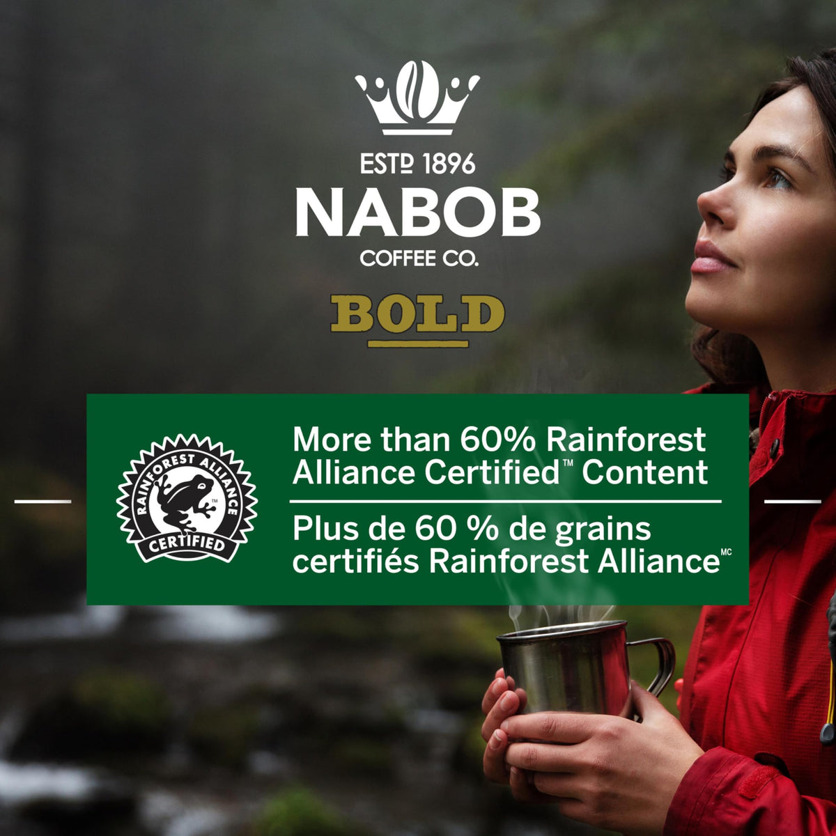 Nabob Full City Dark Coffee Compostable Pods, 292g Box