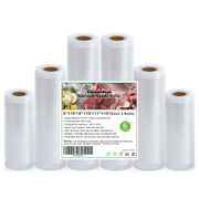 KitchenBoss Vacuum Sealer Bag Rolls, 6 Rolls, 6/8/11 Inch