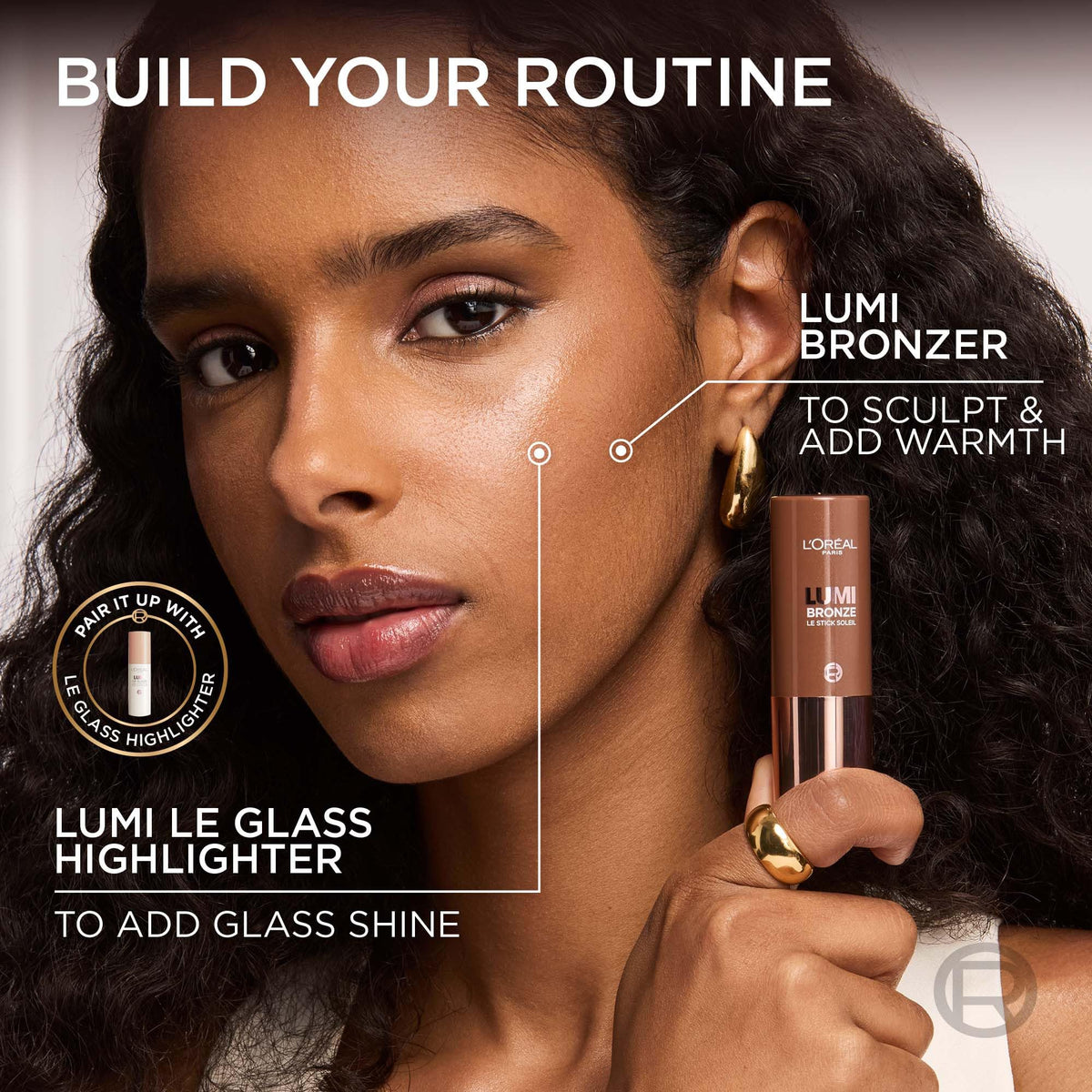 L'Oréal Paris Lumi Bronzer Le Stick Soleil, 110 Toasted Sunlight, 9 g