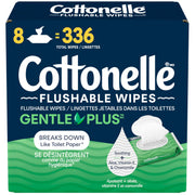 Cottonelle GentlePlus Flushable Wet Wipes, 336 Count