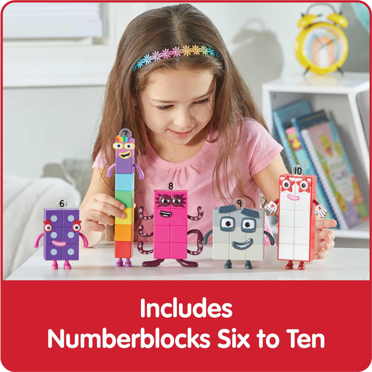 hand2mind Numberblocks Friends Six to Ten Toy Figures